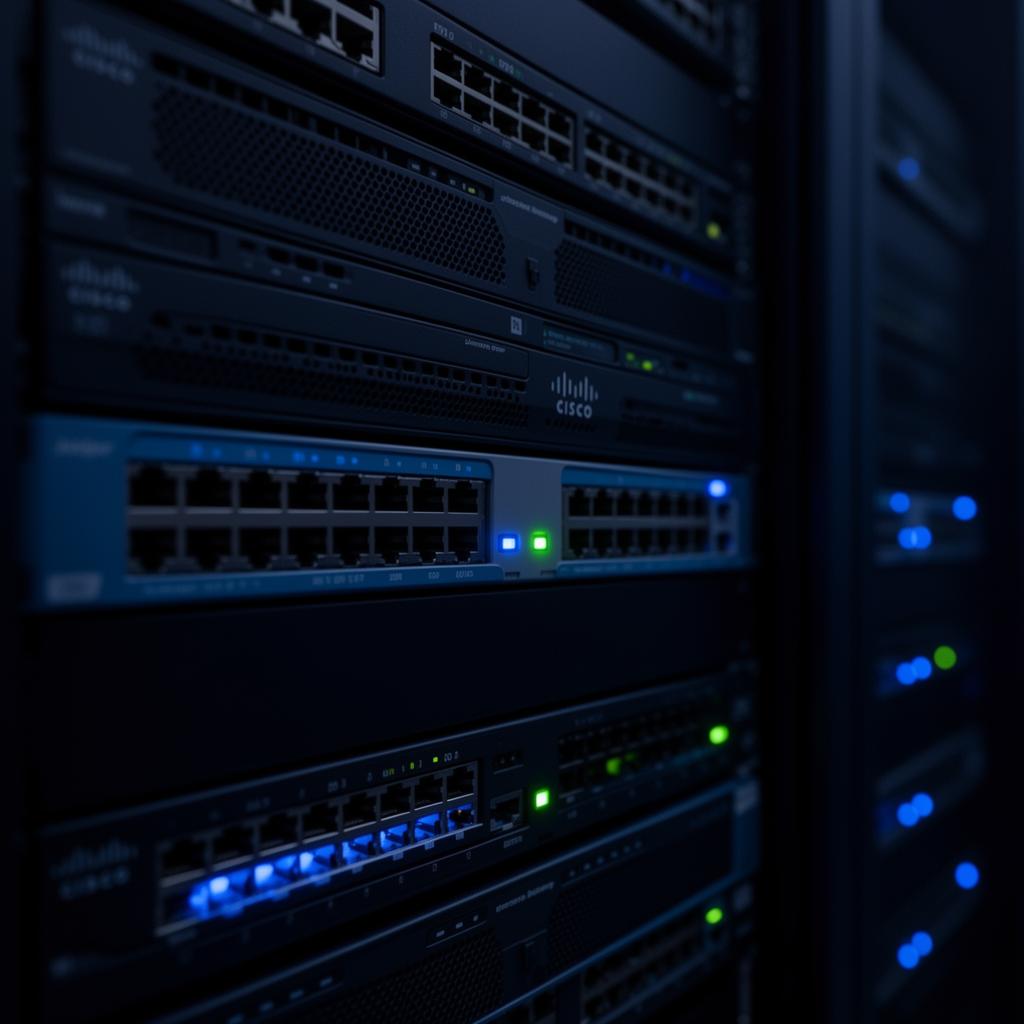 Enterprise switches and routers in a datacenter